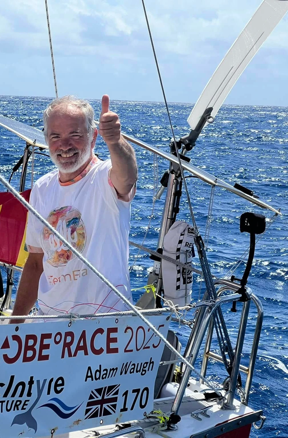South Atlantic S 301 competing in the McIntyre Mini Globe Race aboard a Class Globe 5.80