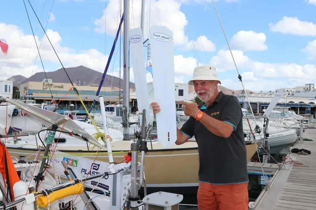 South Atlantic S 301 competing in the McIntyre Mini Globe Race aboard a Class Globe 5.80